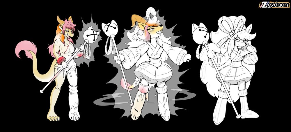 Isabella grabbing Ceroba's staff and transforming into the white battle version of her.