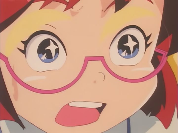 Close up of Space Pirate Mito with stars in her eyes