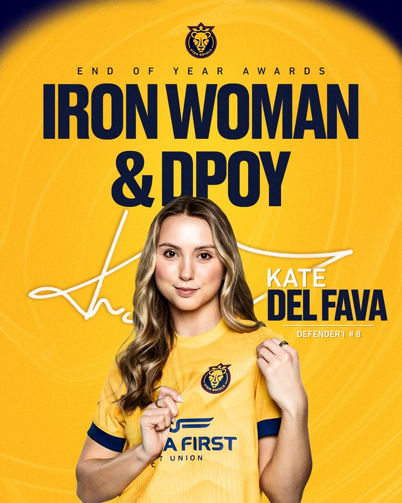Kate Del Fava wins Iron Woman & Defensive Player of the Year