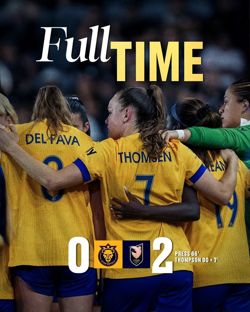 Fulltime at LAvUTA: 0-2

Goals:

Press 66'
A. Thompson 90+7'