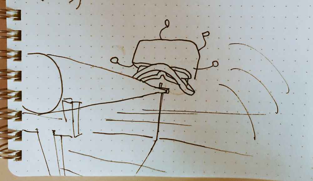 Them jumping over a balance beam.