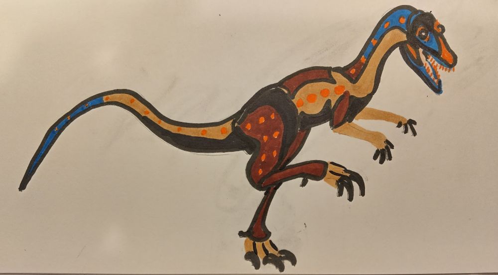 An attempt at a minimalist drawing of the extinct Avemetatarsalian archosaur Lagosuchus talampayensis 