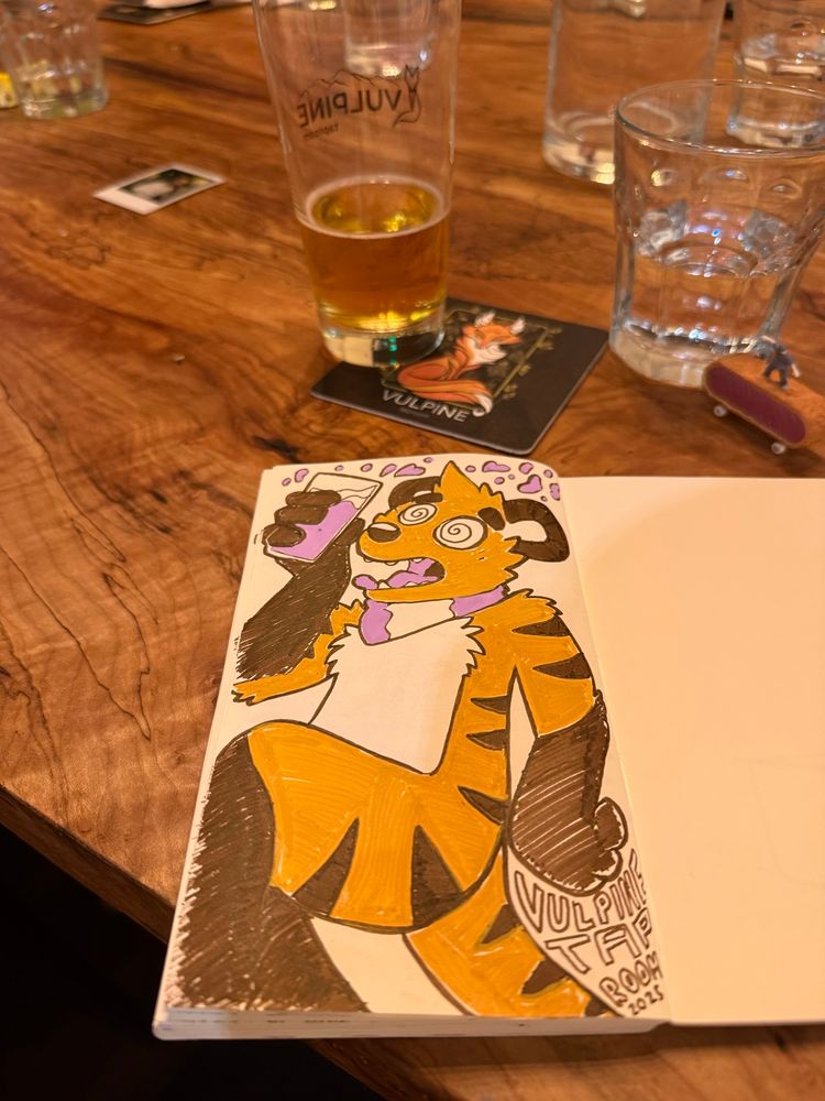 Vulpine tap room doodles!
