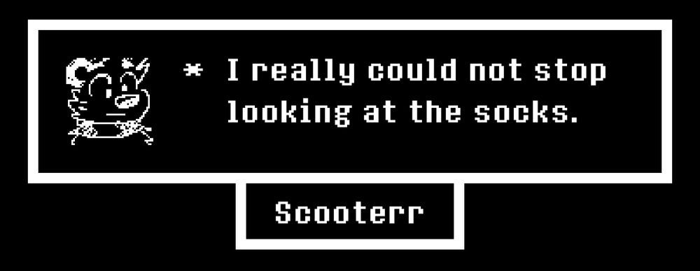 I really could not stop looking at the socks 