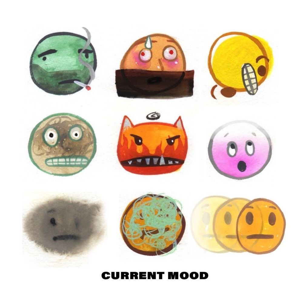 A grid of unique emoji’s that suggest the wide range of feelings that swirl through my brain every waking minute. 