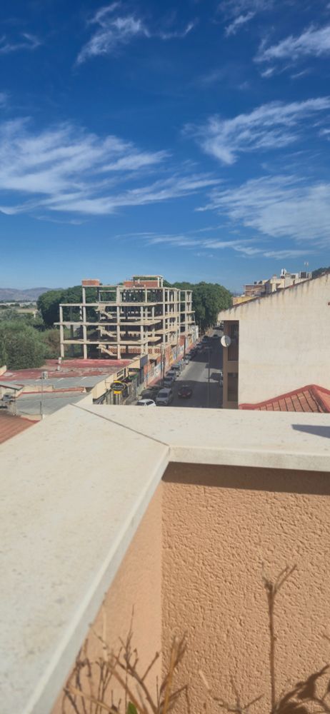 Lovely balcony view, unfinished buildings from 2008 housing market crash. Such beauty, most mediterranean.