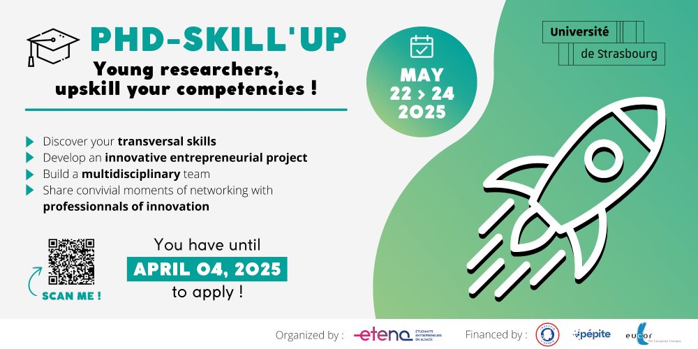 PhD Skill Up: May 22-24, Apply before April 4th.