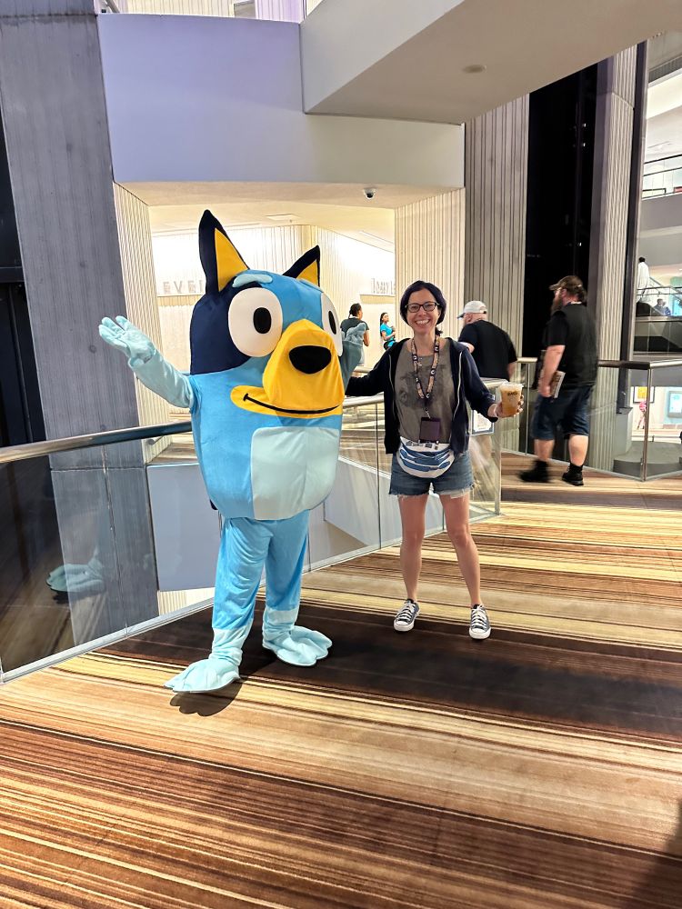 Me in sweet photo with Bluey
