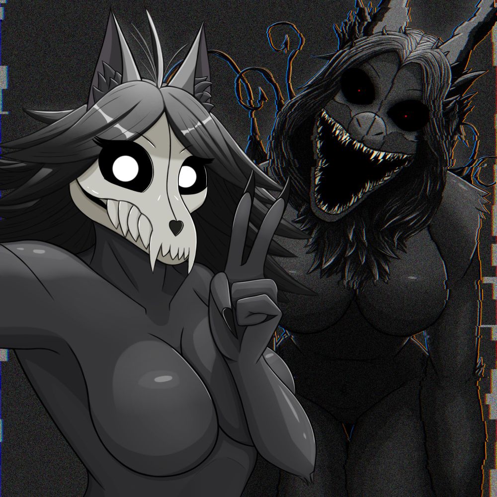 Scp, mal0, scp 1471, scp 1471-a, skull dog, furry, furry art, art, furry art work, furry character, furry reptile, Mortis.