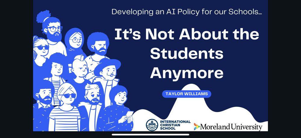 Developing an AI policy: into not about students anymore 