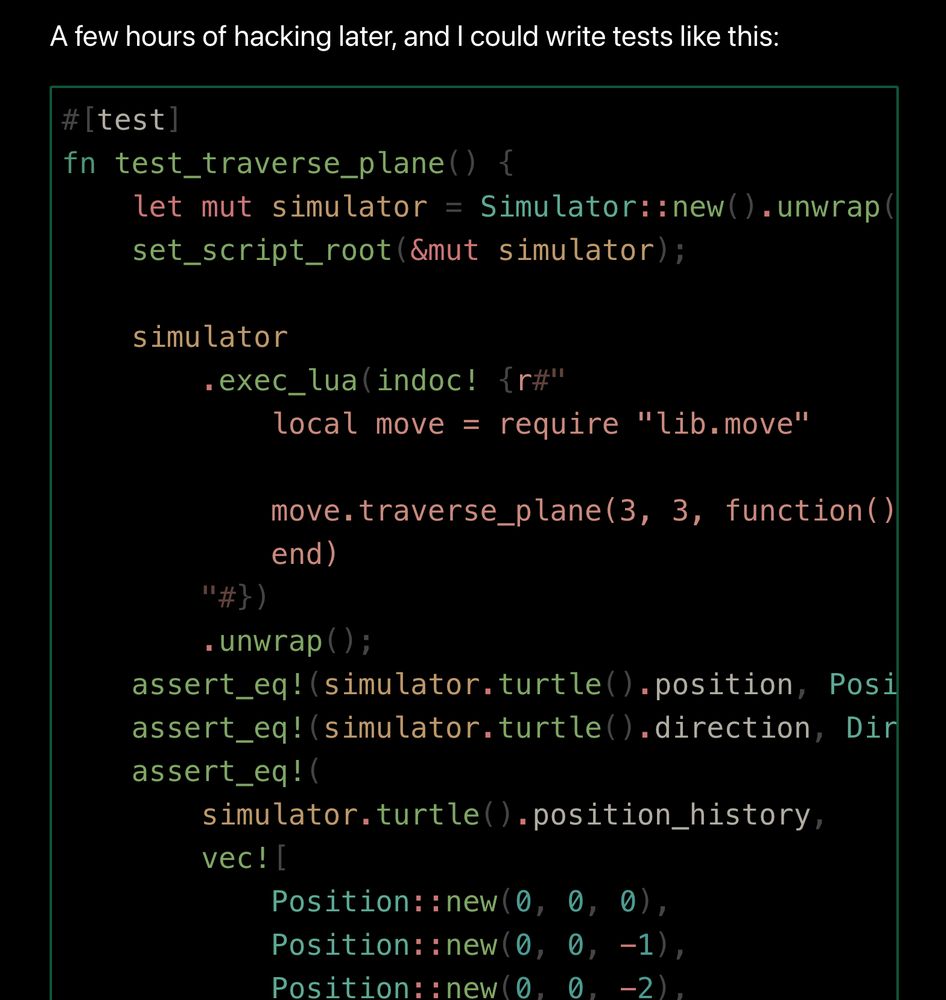 A screenshot of a code block from a blog post.

The code block contains some Rust code for a `test_traverse_plan` test.

The code is highlighted in the Vitesse Black theme.