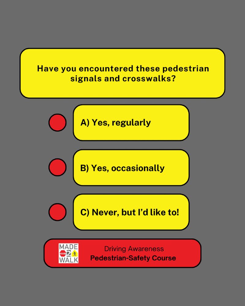 Discover the 4 types of pedestrian crossings & signals every #driver should know!