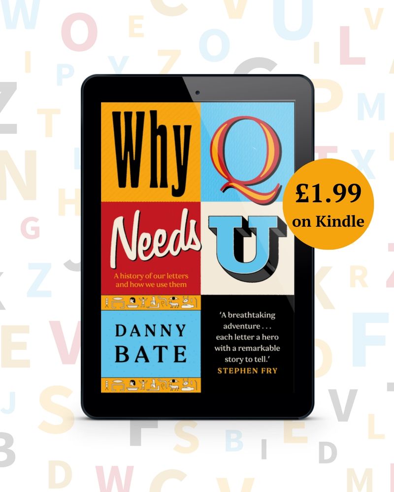 An advert for the book Why Q Needs U for £1.99 on Kindle