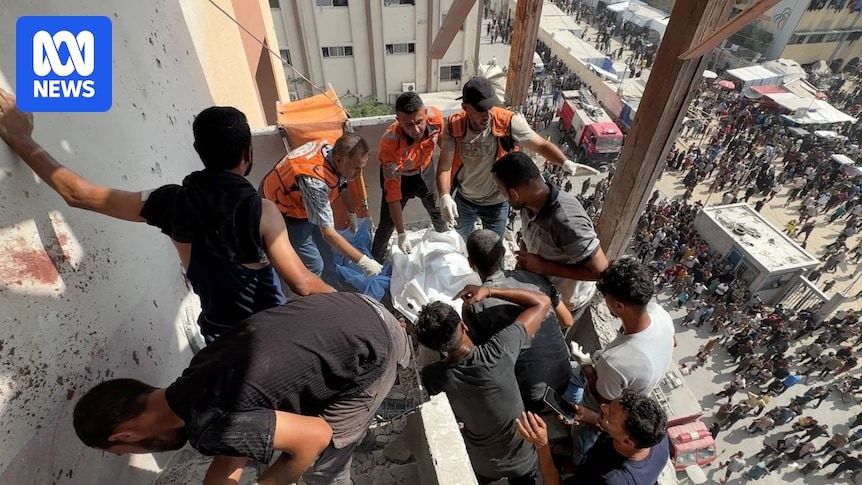 Israel has launched a series of attacks on the Nasser Hospital in southern Gaza, with local health authorities reporting at least 20 people have been killed.