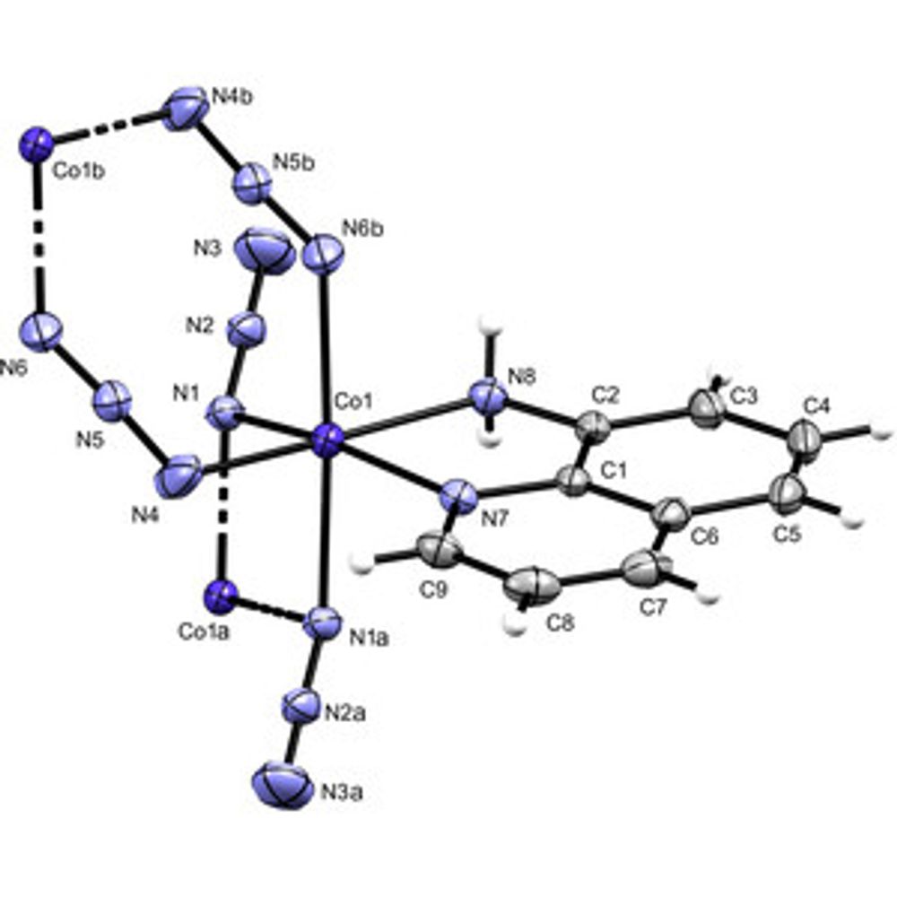 catena-Poly[[(8-amino­quinoline)­cobalt(II)]-di-μ-azido]