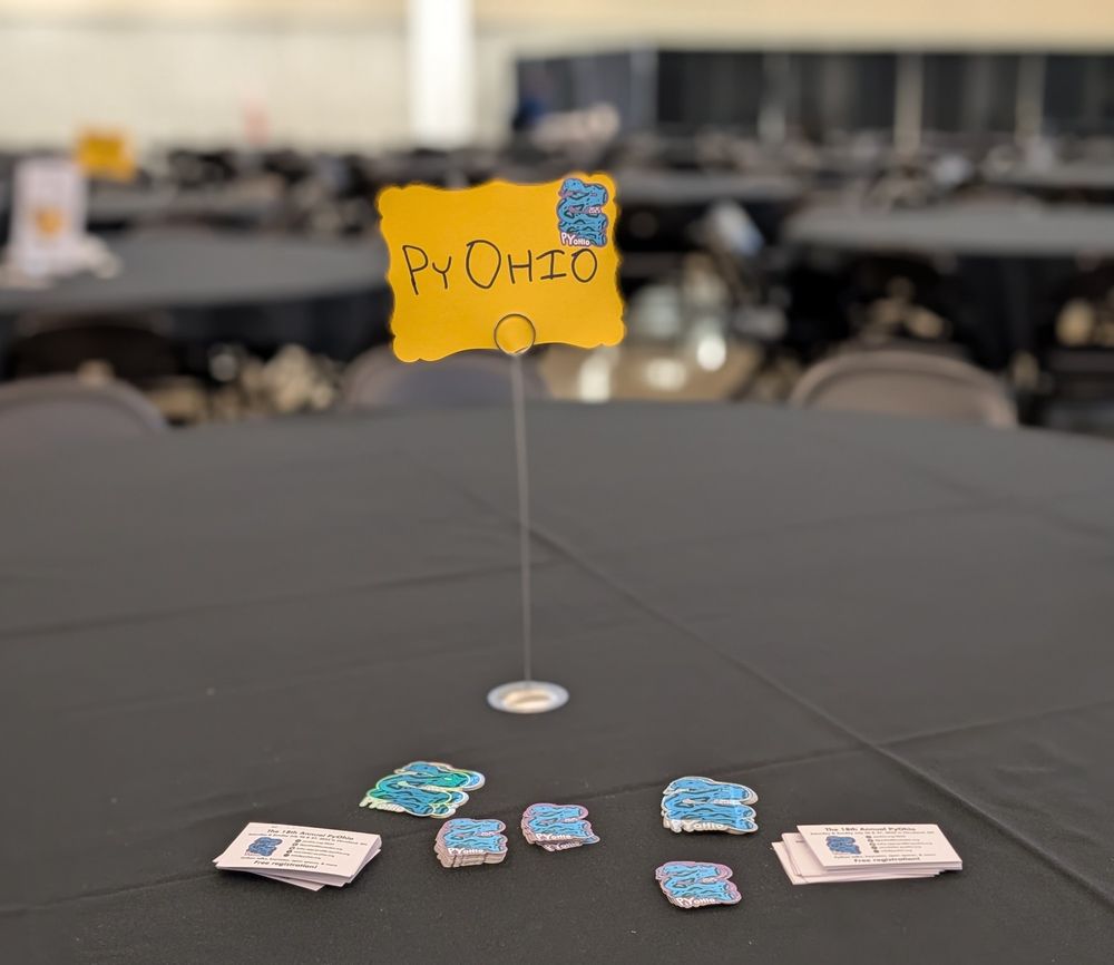 PyOhio community table at PyCon US 2025