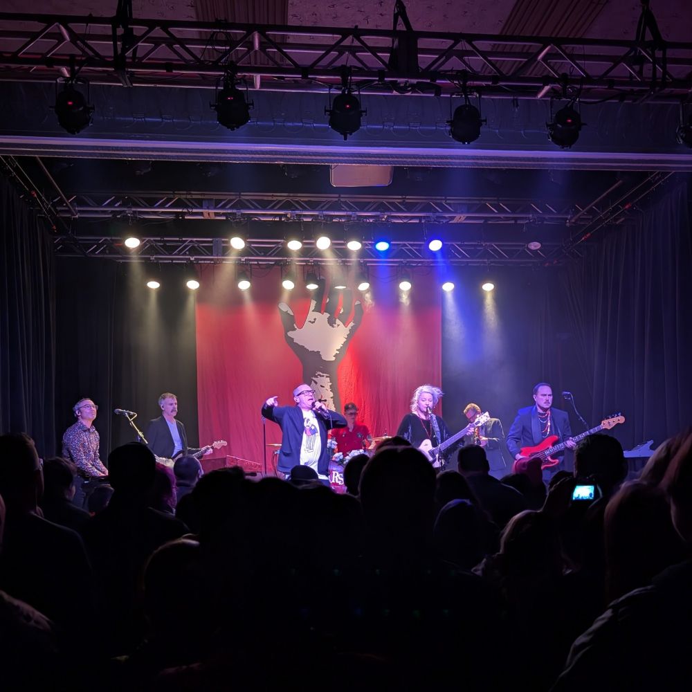 The band Stars playing on stage at The Beachland Ballroom in Cleveland, OH