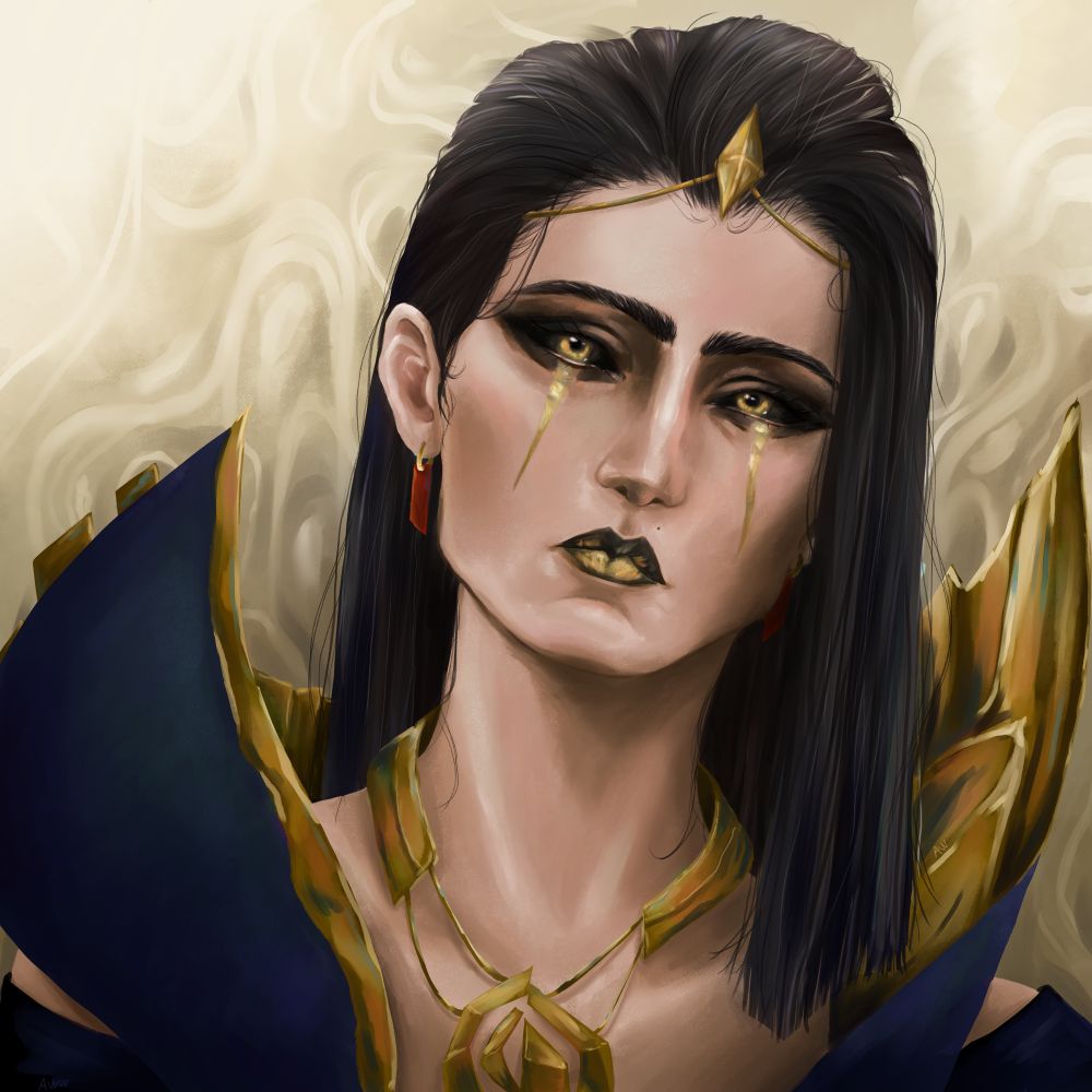 Leblanc from league of legends painted in clip studio paint 
