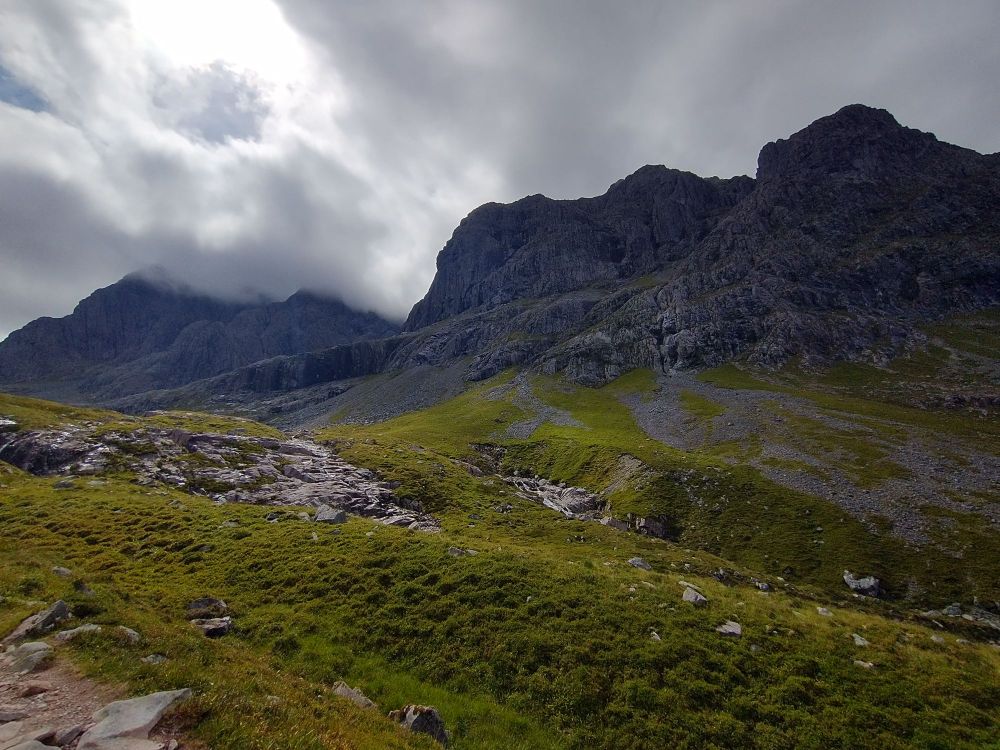 Approaching the north face of Ben Nevis 