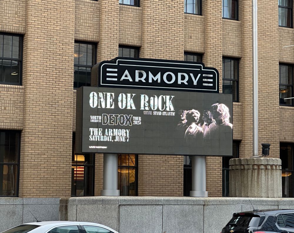 One OK Rock marquee at the Armory in Minneapolis.