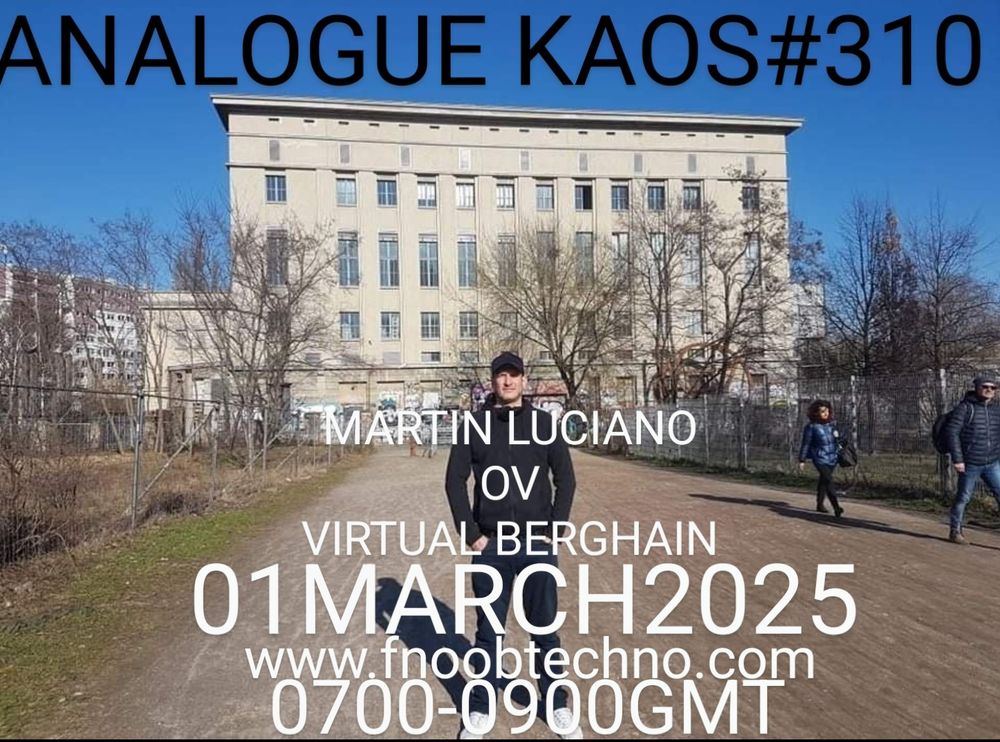 DJ Martin Luciano standing in front of Berghain, Berlin, Germany.