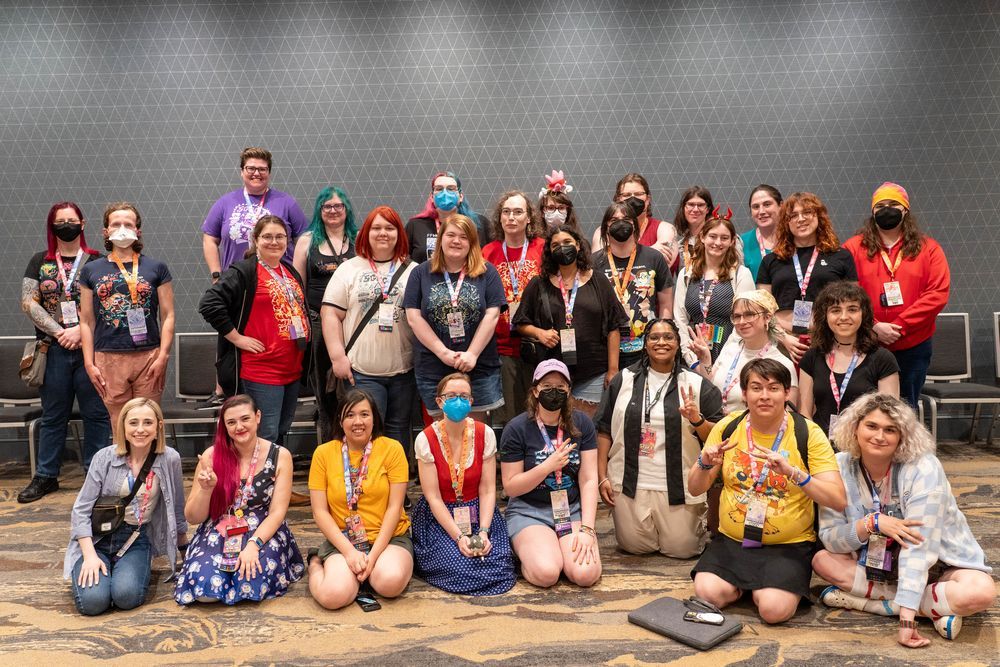 The official Lady Arcaders meet up at SGDQ2025!