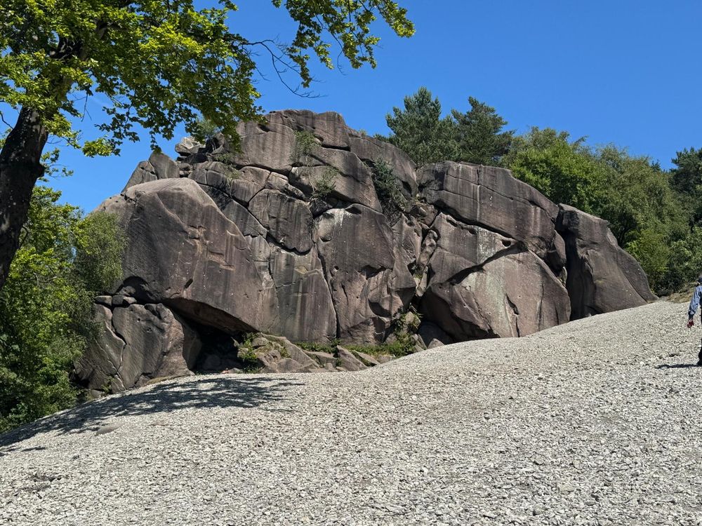 Black Rocks: a small outcrop of Ashover Gritstone (a coarse Carboniferous sandstone).