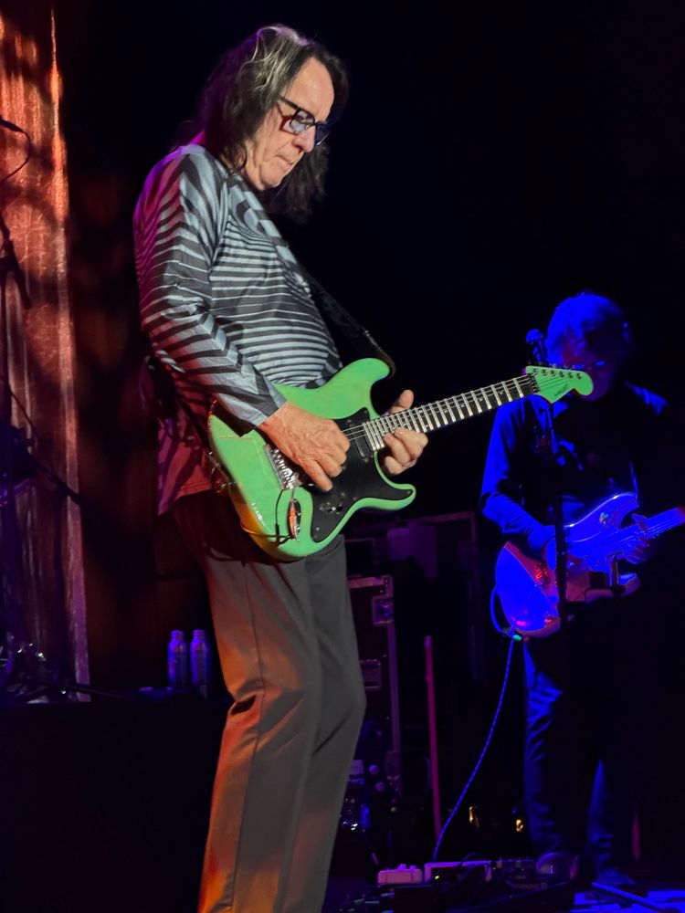 Todd Rundgren, playing a green strat at The Fillmore 11/18/25