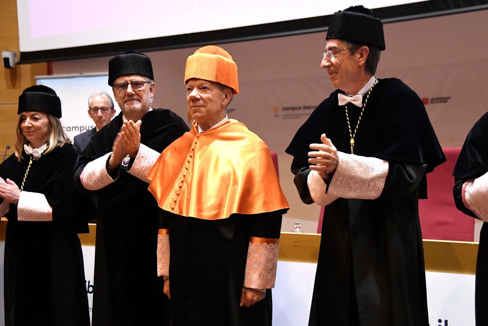 Investidura com a doctor Honoris Causa del Campus Iberus de Juan Manuel Santos Calderón / Foto: UdL