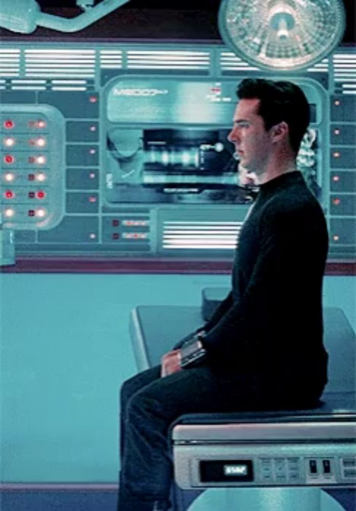 Sitting Star Trek GIF