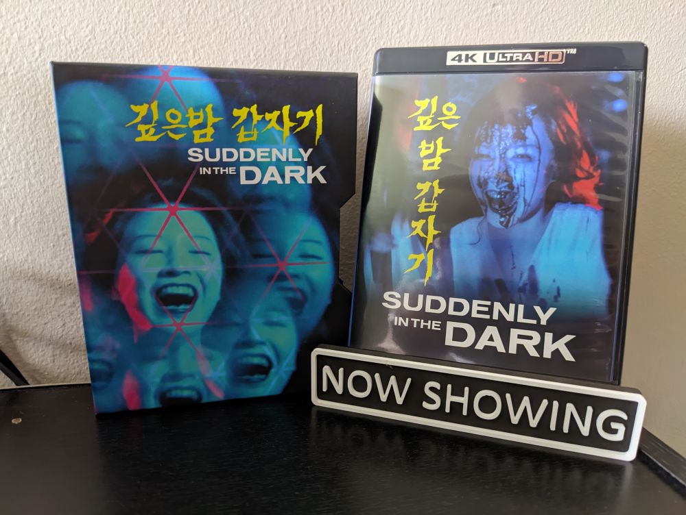Suddenly in the dark with box and case