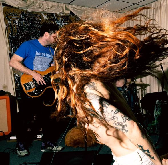 a band performing at a rock show