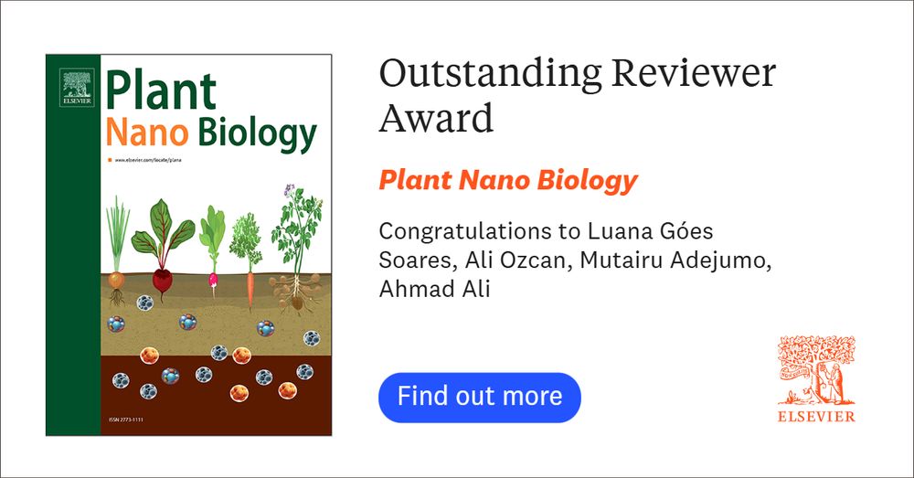 Outstanding Reviewer Award - Plant Nano Biology