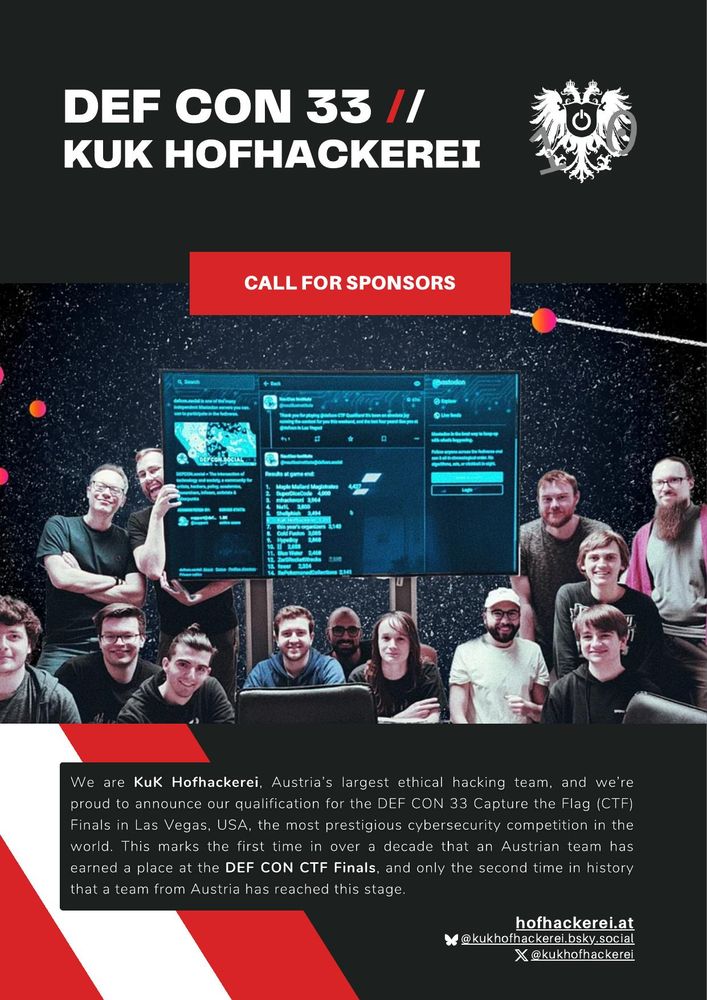 KuK Hofhackerei - DEF CON 33 Sponsorship (Front)