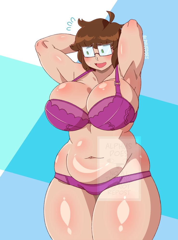 The same drawing, but and alternate version with cartoony eye-glasses with pupils
