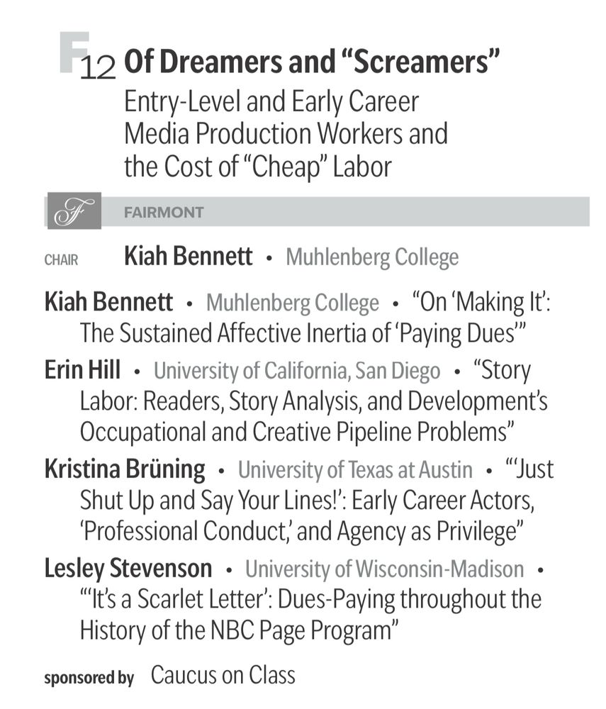 Image contains information about the a panel for SCMS 2025 titled “Of Dreamers and ‘Screamers’"