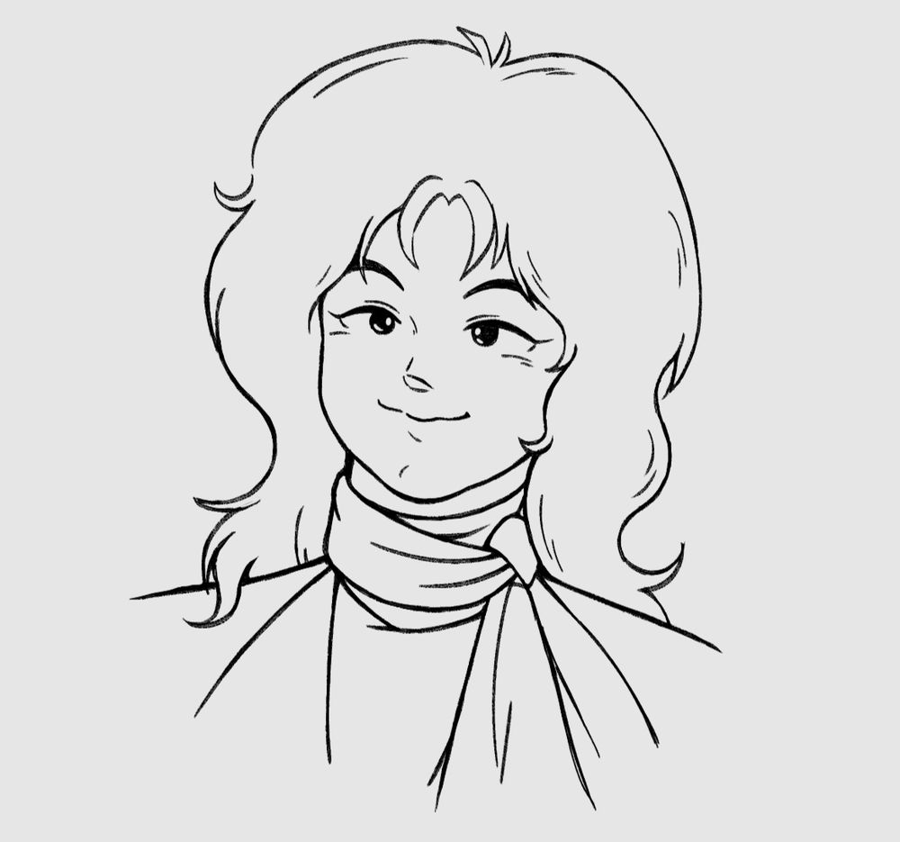 Sketch of Mirai from Gundam: Char's Counterattack.