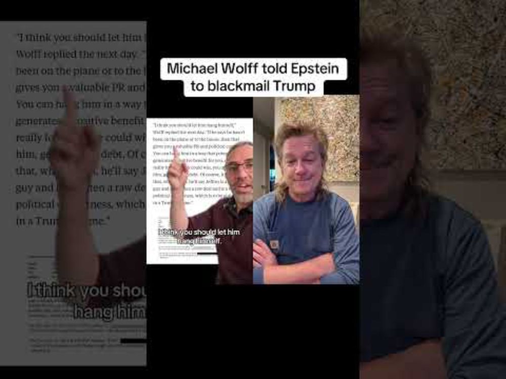 Michael Wolff Told Epstein to Blackmail Trump #duet #trump #epstein #epsteinfiles #maga #guilty