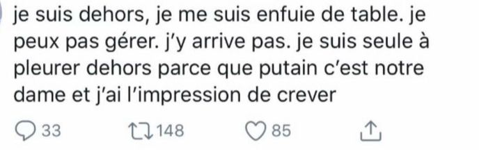 Un tweet de légende sur Notre-Dame qui brûle