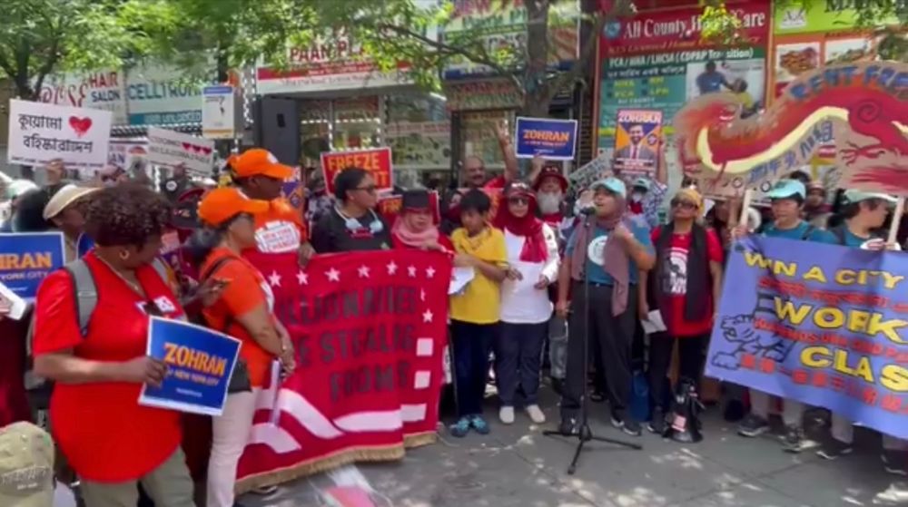 Rally for Mamdani by community groups