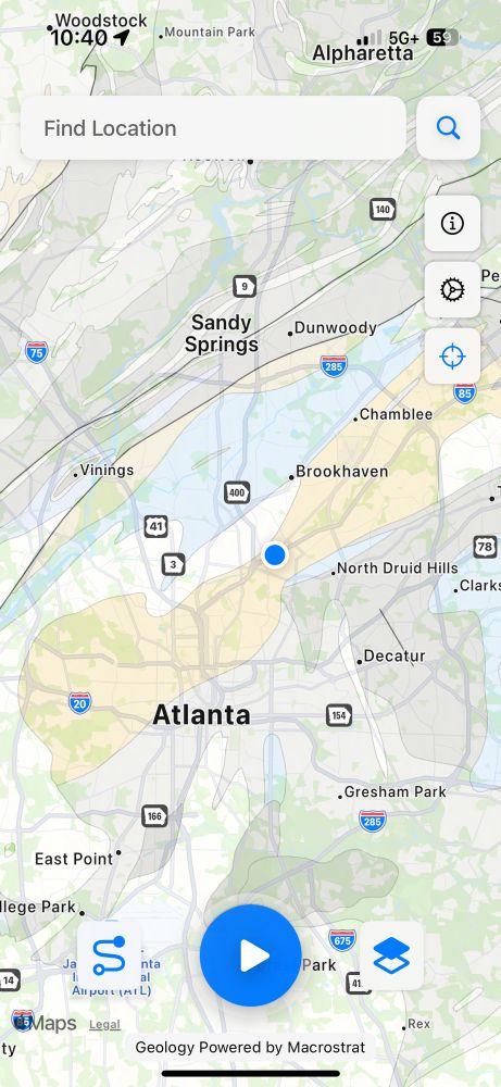 Backseat geologist screenshot. 