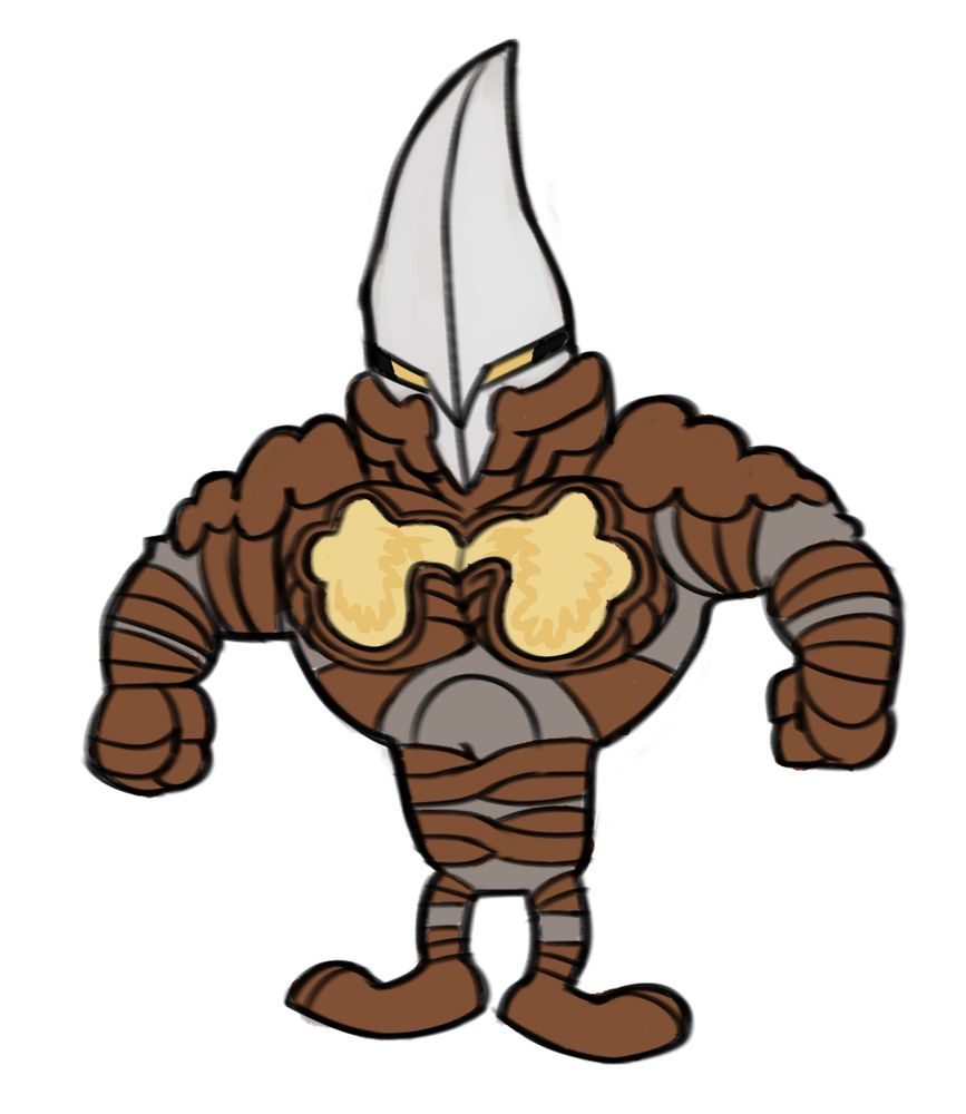 Zangill from ultraman drawn like buff garfield