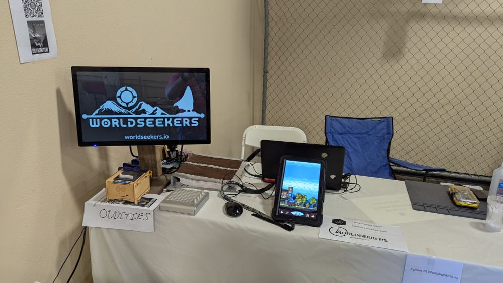 Worldseekers demo station at opensauce.com for open sauce 2025