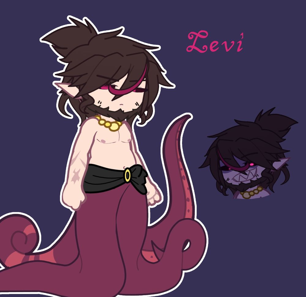 Name: Levi Tendril

Age: ???

Species: Octopus

Sexuality: Pansexual

Position: Top

Location: The ocean

Other: He likes fuckin but hates Lior