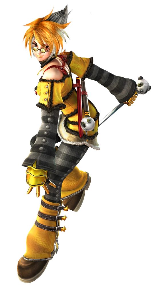 CG render of Nagase from King of Fighters Maximum Impact 2, a hacker ninja.