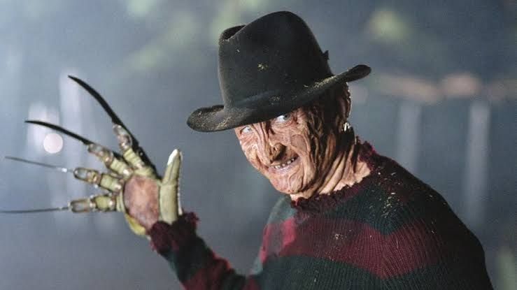 Freddy Krueger showing his finger knife glove