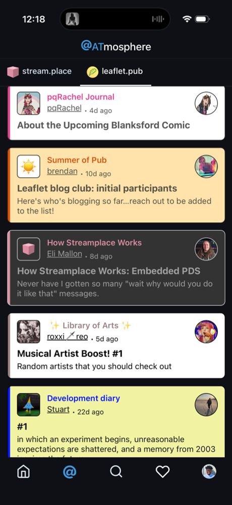 Atmosphere tab with leaflet.pub