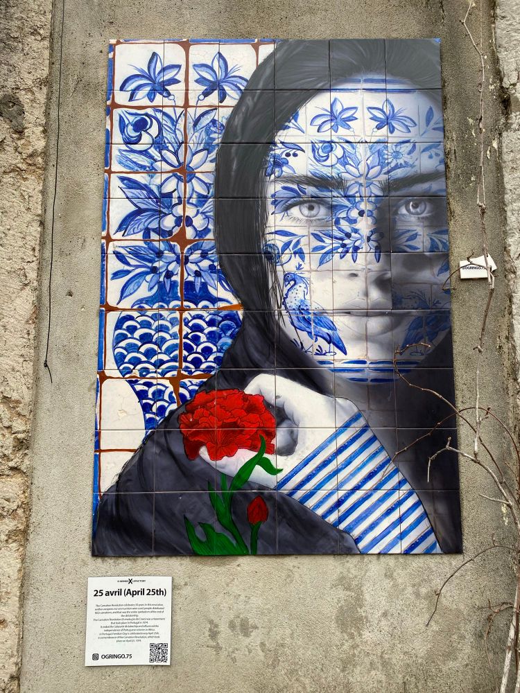 Tile art titled “25 Avril” by Bastien Tomasini 