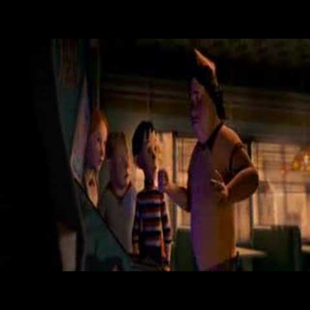 Monster house arcade scene