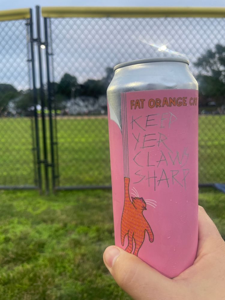 I saw friends of mine I have known since kindergarten and we drank beer in the outfield during one of their kids all-star softball games in Middletown, CT